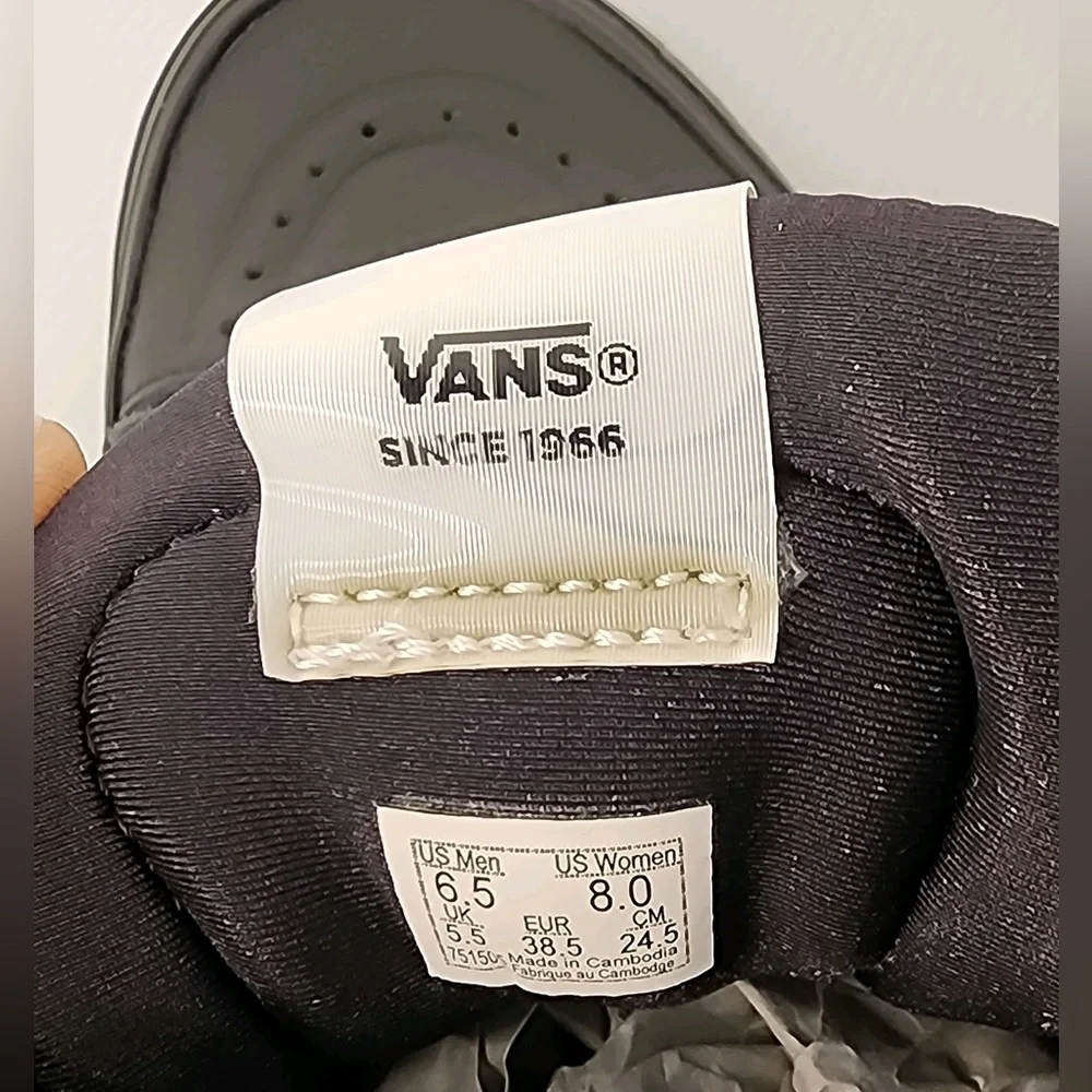 Vans' SK8-HI XL UNISEX Genuine Leather High-Top Skate Active Shoes NWOT 6.5M/8W - Picture 7 of 12
